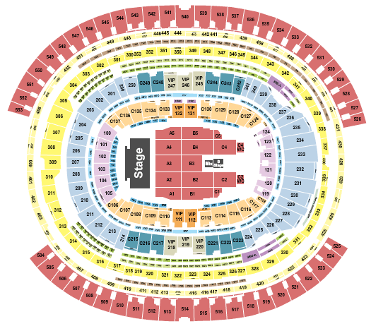 SoFi Stadium Julión Álvarez Seating Chart